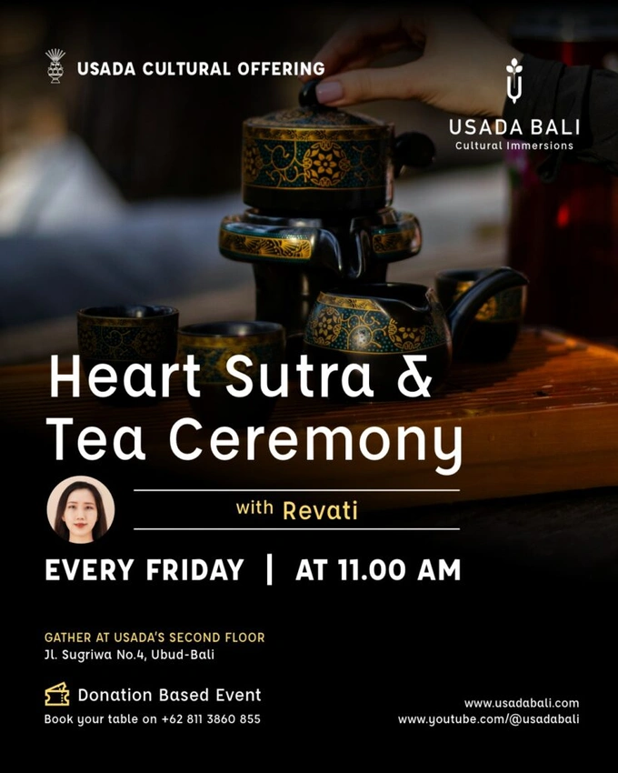 illustration for event: Heart Sutra & Tea Ceremony w/ Revati